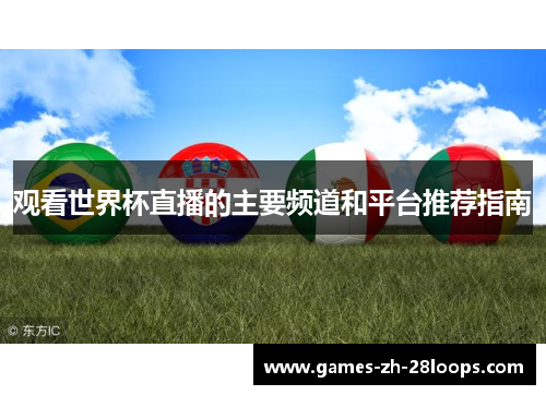 观看世界杯直播的主要频道和平台推荐指南